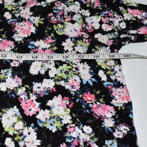 J. Jill Wearever Collection 3/4 Sleeve Hi Lo Pullover Floral Tunic Top S… - Picture 4 of 8